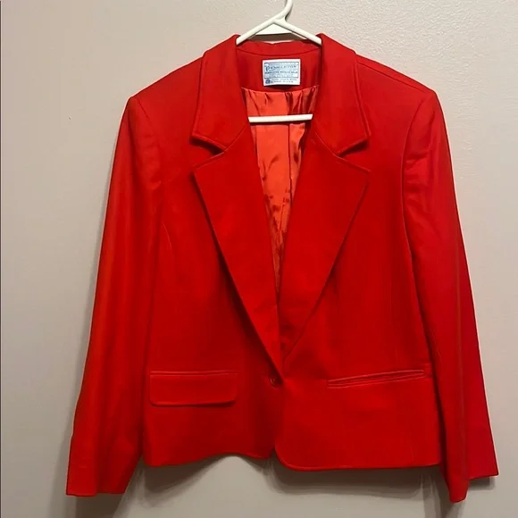 Pendleton Red Blazer - Picture 2 of 11